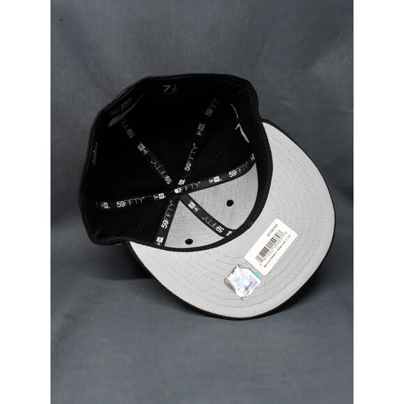 New Era 59Fifty Las Vegas Raiders Fitted Cap Black Size 7 1/2 NEW WITH TAGS! - Picture 7 of 8